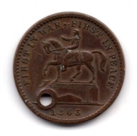 1863 US Civil War Token