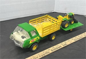 Tonka Utility Truck with Garden Tractor and