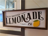Fresh Squeezed Lemonade Wooden Sign