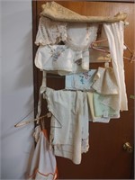Hanging Rack with Linens- Read Details