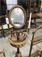 Shaving stand w/ mirror