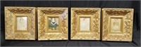 Group of gelatin prints in gilt composite frames