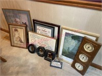 Lot of pictures, thermometer, tiny mirrors, dogs