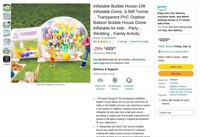 W8081  Inflatable Bubble House-10ft Dome 6.56ft T
