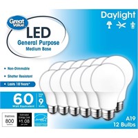SM1305  Value LED Light Bulb 9W 12-Pack