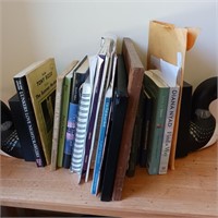Books & Wooden Loon Bookends
