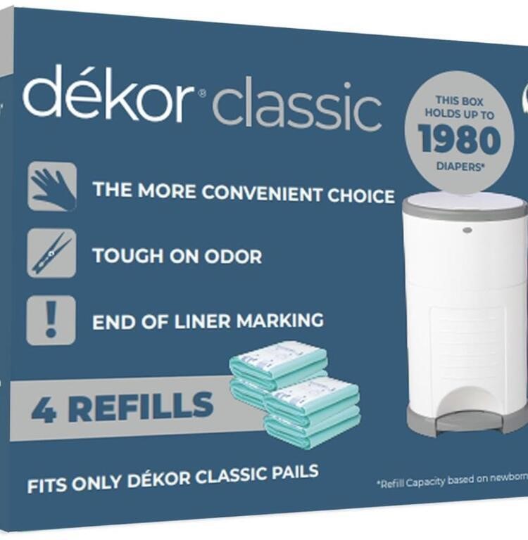 DEKOR CLASSIC DIAPER PAIL LINER REFILLS