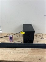 Philips Sound Bar With Subwoofer (Untested)