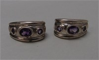 .925 Silver & Amethyst Earrings