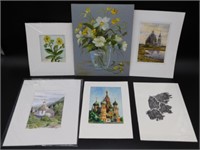 MIXED ART PRINT LOT VINTAGE ANTIQUE