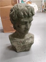 Statue head.  Concrete