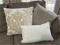 3 Assorted Decorative Throw Pillows