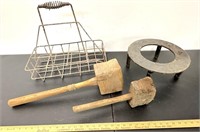Early Oil Rack & Primitives See Photos for