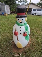 Vintage big snowman blow mold