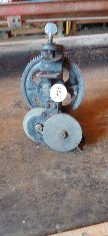 Vintage Hand Crank knife Sharpener. Bench / Table