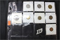 8 Misc US and International Coins