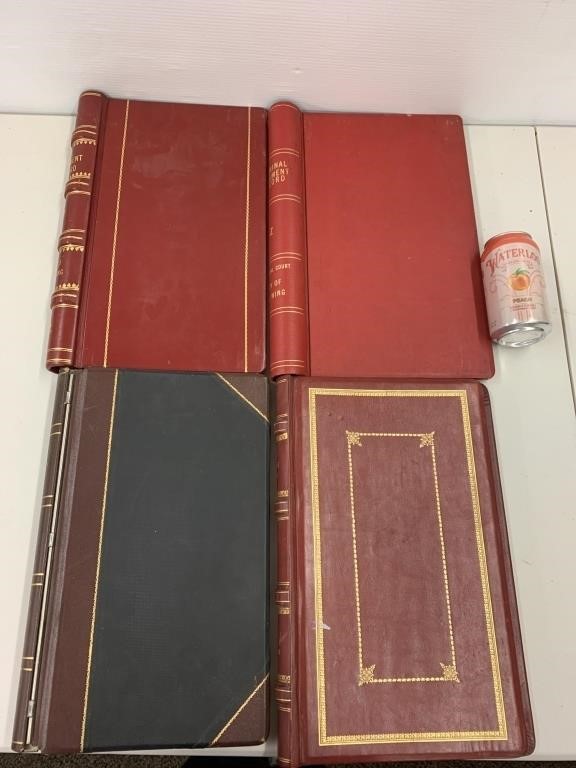 Vintage Legal Judgment Record Books Collection