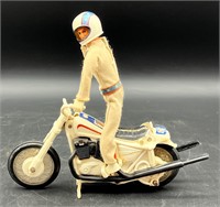 1972 EVEL KNIEVEL ACTION FIGURE & MOTORCYCLE