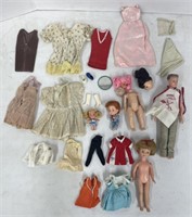 (L) Lot Of Assorted Vintage Dolls And Doll