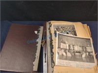 Scrapbook with antique pictures