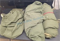 Military Mail bag and sleeping bags