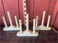 Christmas candolier electric mantle candlesticks