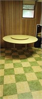 Vintage Retro Round Table with Lazy Susan