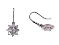 925S 0.5ct Moissanite Diamond Earrings