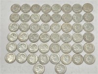 (1) 1963 & (49) 1964 Roosevelt Dimes