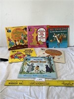 Vintage Children's Books with 45rpm Sing Along