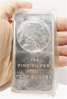 10 Ounce .999 Silver Bullion Bar