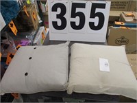 (2) Decorative Throw Pillows