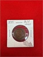 1829 Half Cent Coin