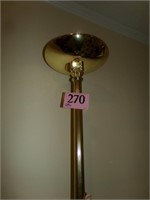 FLOOR LAMP WITH GREEN METAL SHADE