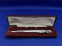 Ronson Penciliter Rhodium Plated with Case