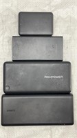 RavPower, Anker, Insignia Power Banks (no cords)