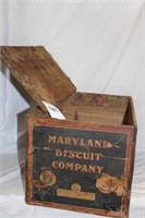 EARLY WOODEN CRATE