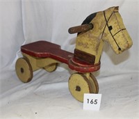 VINTAGE WOODEN CHILD'S TOY HORSE