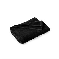 Black Mainstays Performance Solid Bath Towel, 54"