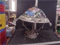 Stained Glass Style Hanging Mounrted Dome Lamp