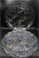 Pr. Mikasa "Key Largo ~ Angel Fish" Glass Platters