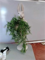 Pat Hopper rabbit planter