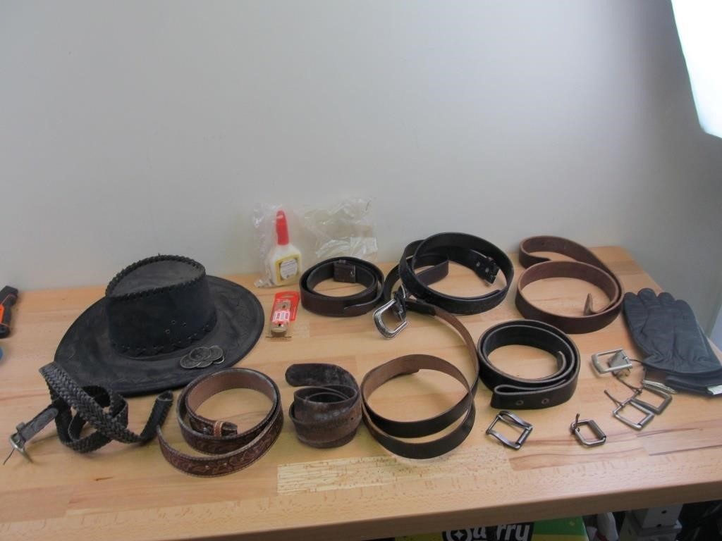 Western Lot - Cowboy Hat, Belts, Etc