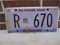 St. Maarten Car Tag