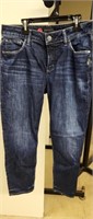 Silver Short Leg Jeans - Size 31w x 25l