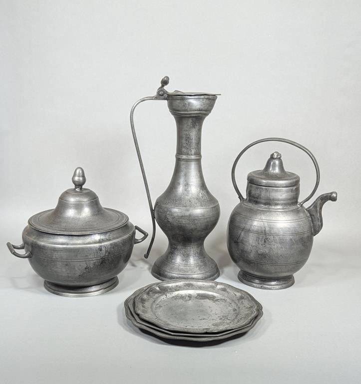 Continental Europe Pewter Serving Pieces