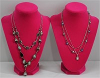 5pc Stone / Enamel Necklaces