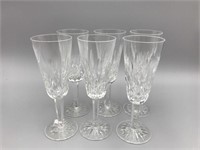 6 Waterford champagne glasses