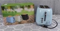 Blue 2 slice toaster