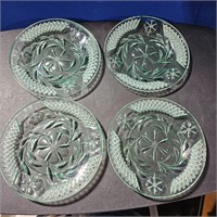 4 diamond & floral plates